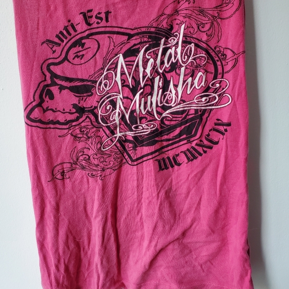 Metal Mulisha - Pink Racerback Tank - Size S - Picture 2 of 7